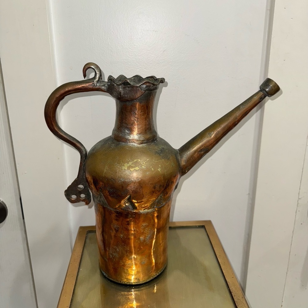 Antique Turkish Brass Watering Can
